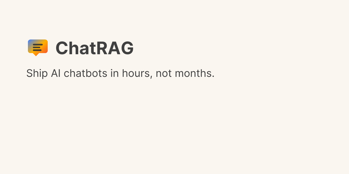 Discover ChatRAG on Uneed