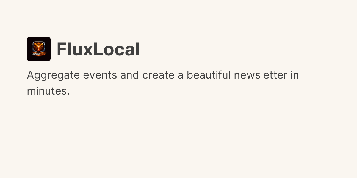 Discover FluxLocal on Uneed