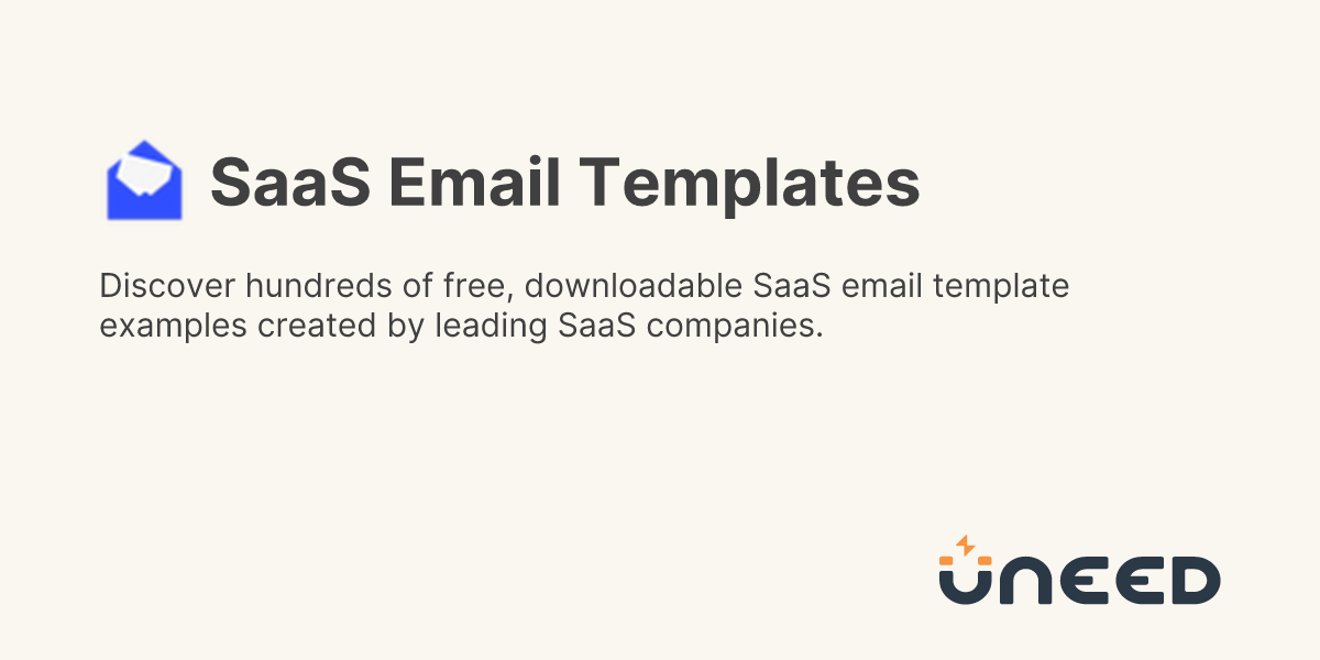 Saas Email Templates On Uneed Uneed Saas Email Templates On Uneed Uneed