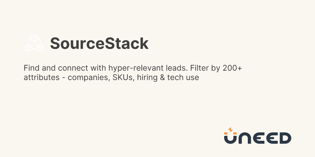 SourceStack on Uneed | Uneed