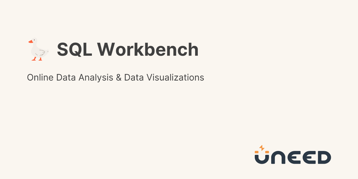 Sql workbench on uneed uneed