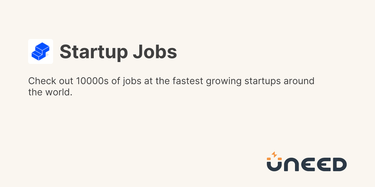 Startup Jobs On Uneed Uneed Startup Jobs On Uneed Uneed