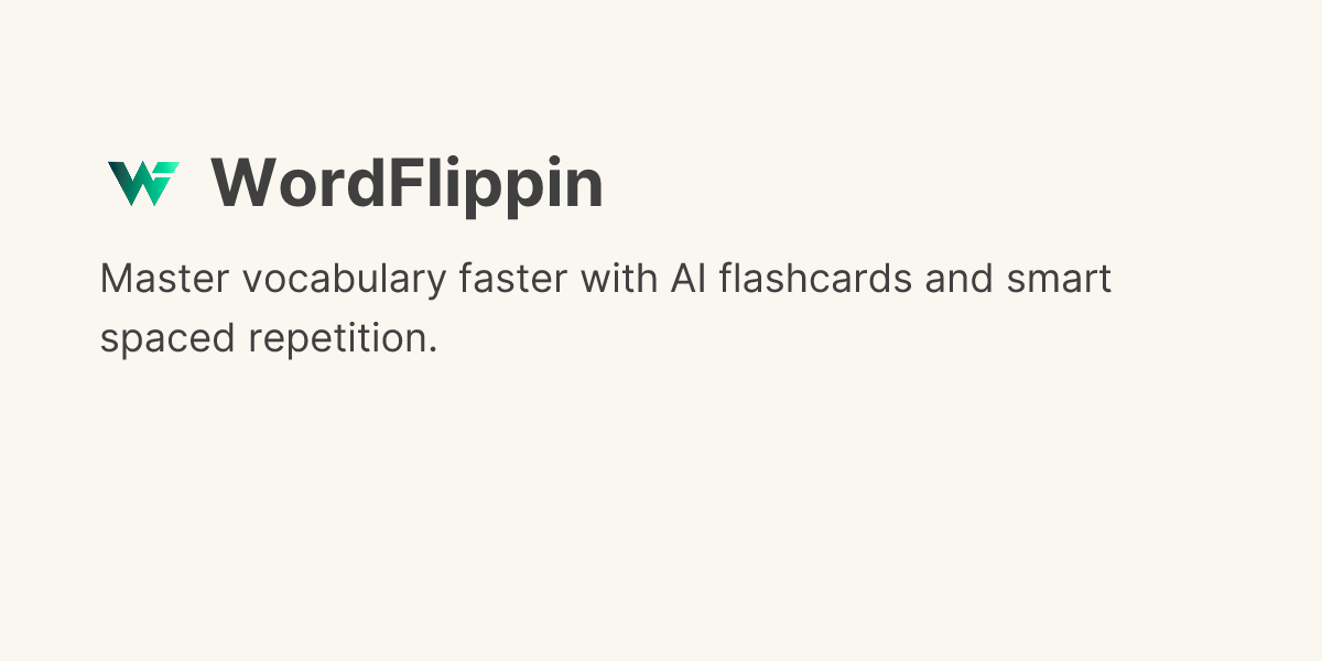 Discover WordFlippin on Uneed