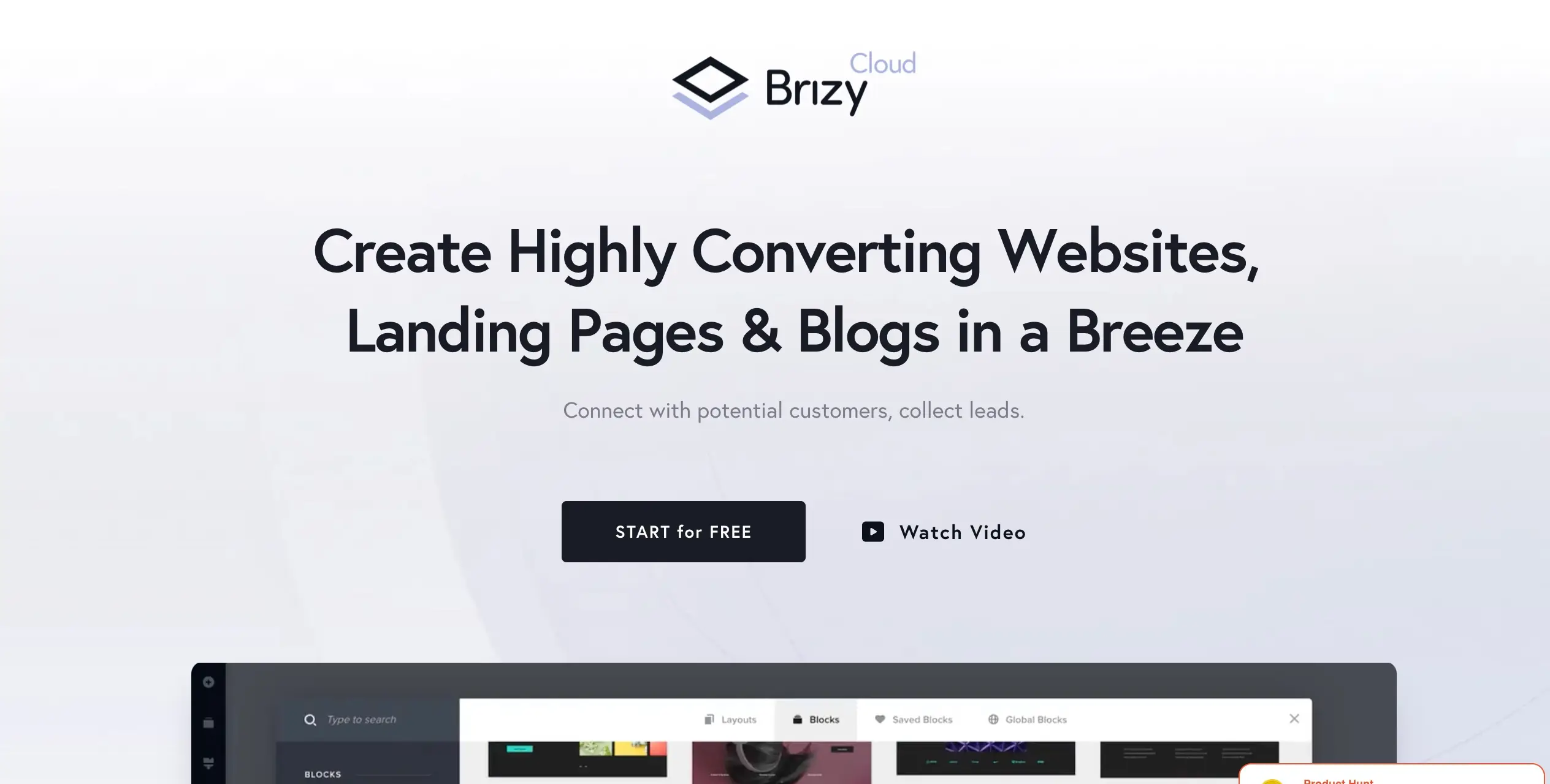 Brizy Cloud product image