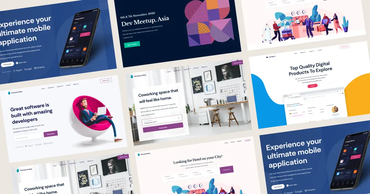 Startup Landing Templates product image