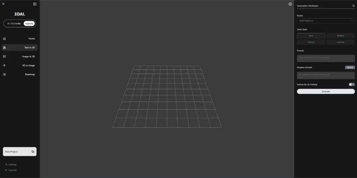 3D AI Studio product image