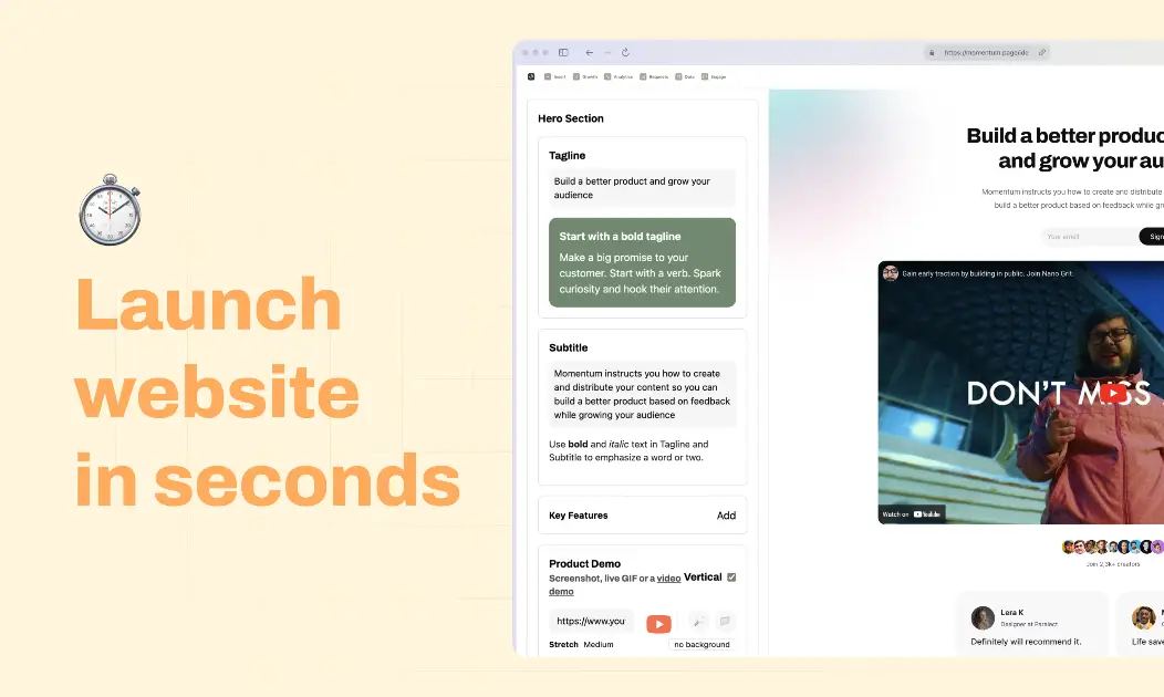 Momentum product image