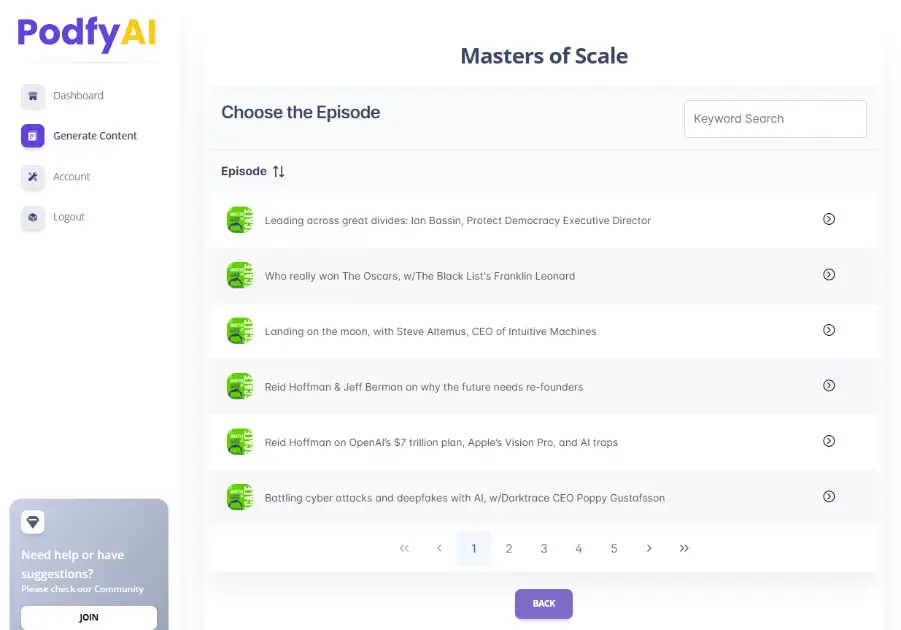 PodfyAI product image
