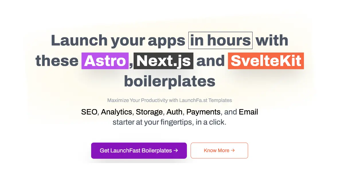LaunchFast product image