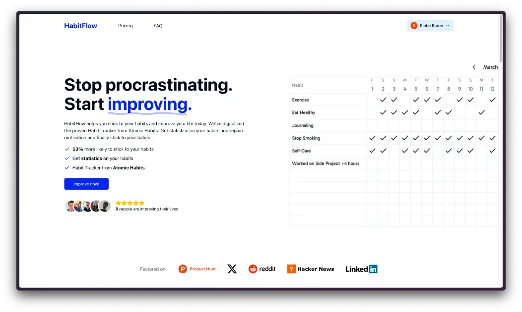 HabitFlow product image