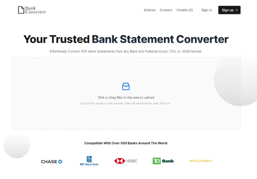 Bank PDF Converter product image