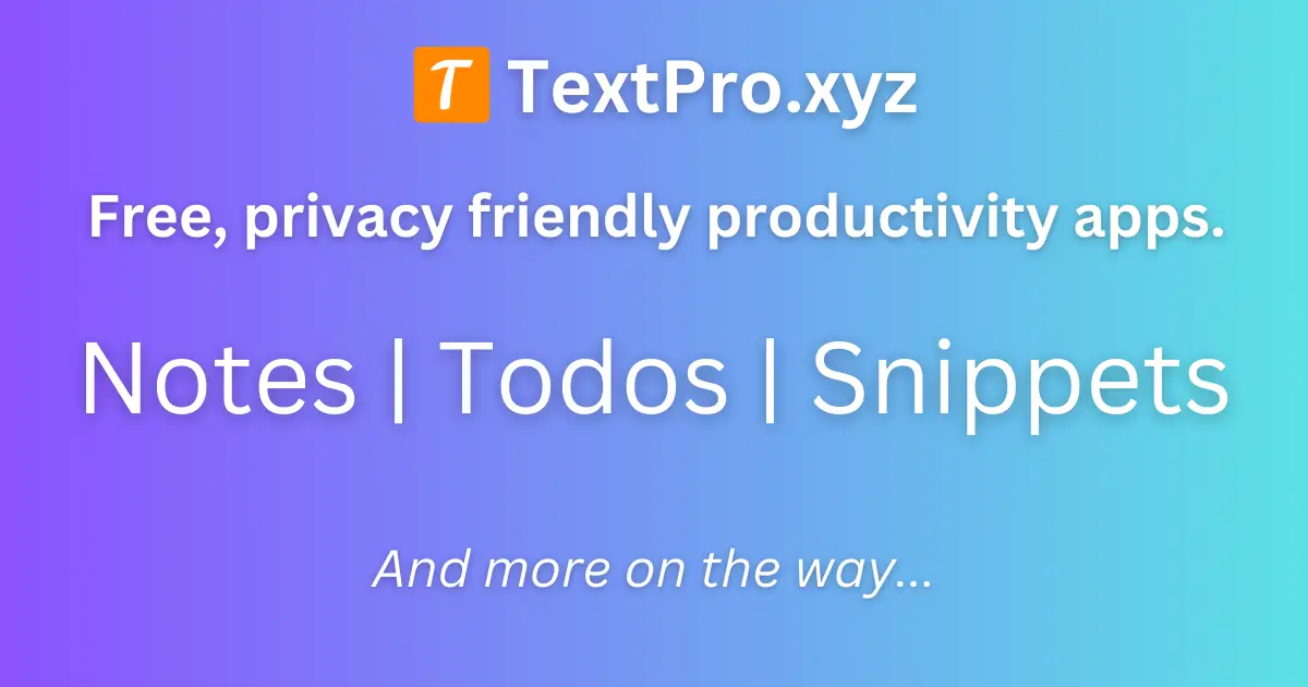 TextPro Notes product image
