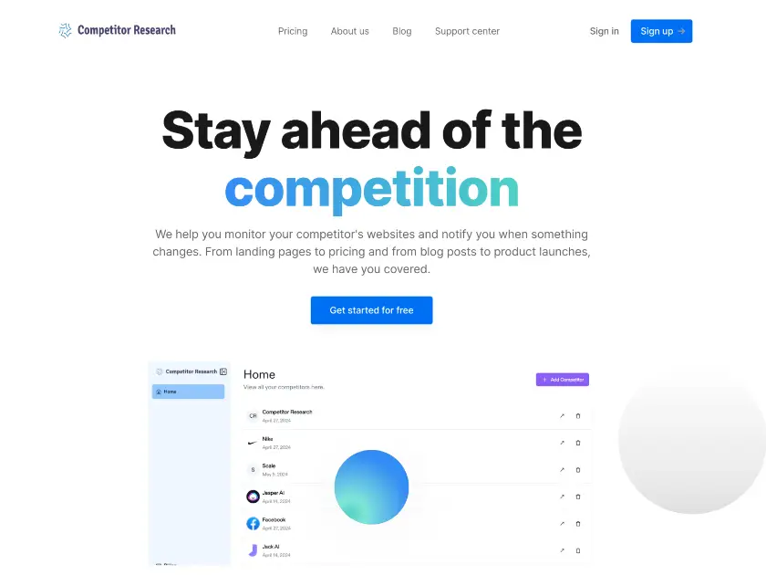 Competitor Research product image