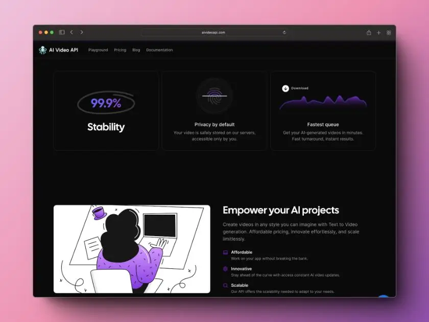 AI Video API product image