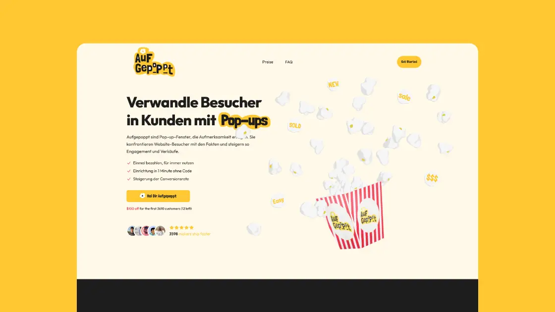 Aufgepoppt product image