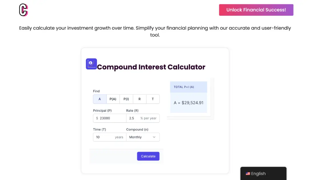 Compound Interest Calculator product image