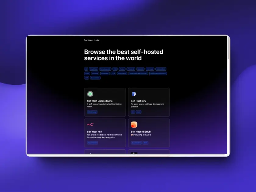 Self Host App List product image