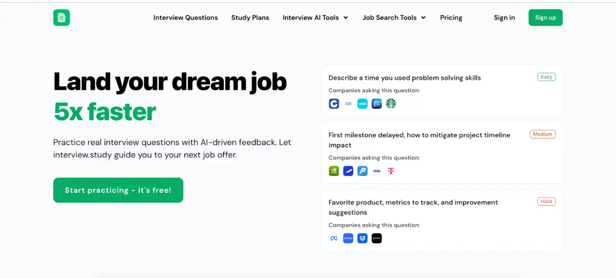 interview.study product image