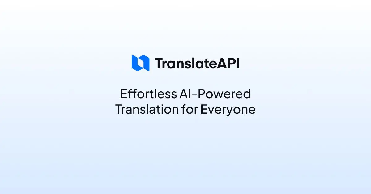 TranslateAPI product image