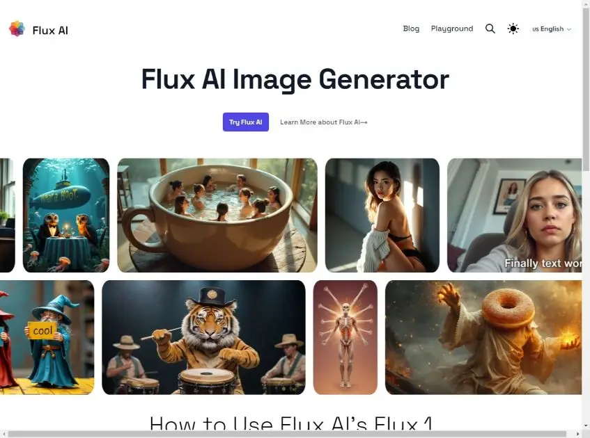 Flux AI: Image Generator With Flux.1 product image