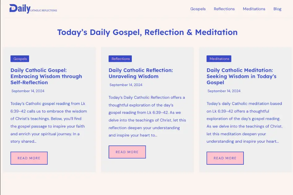 Daily Catholic Reflections product image
