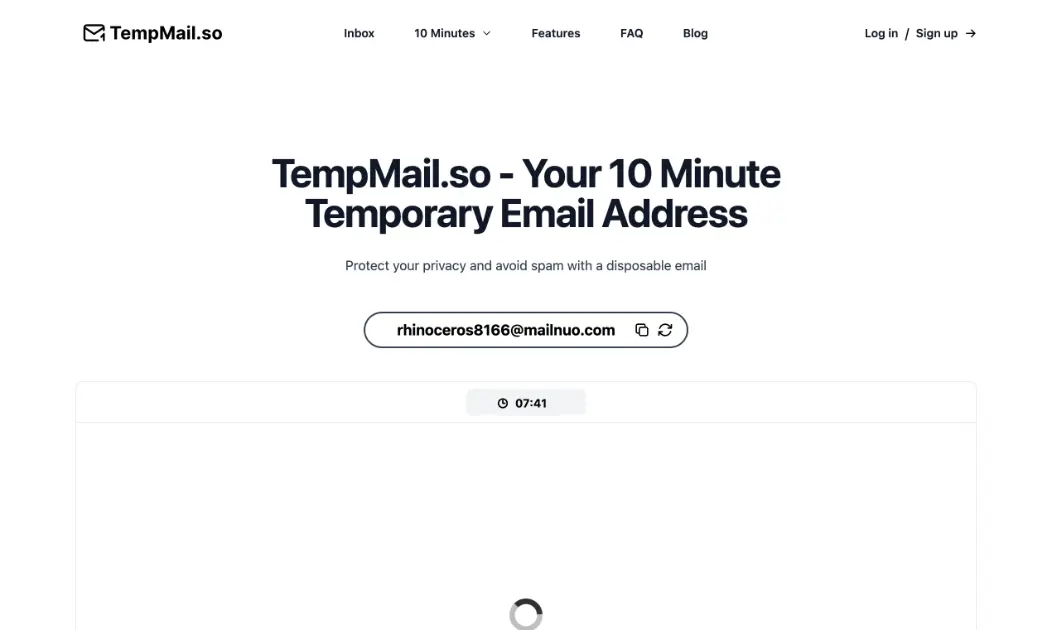 TempMail.so product image