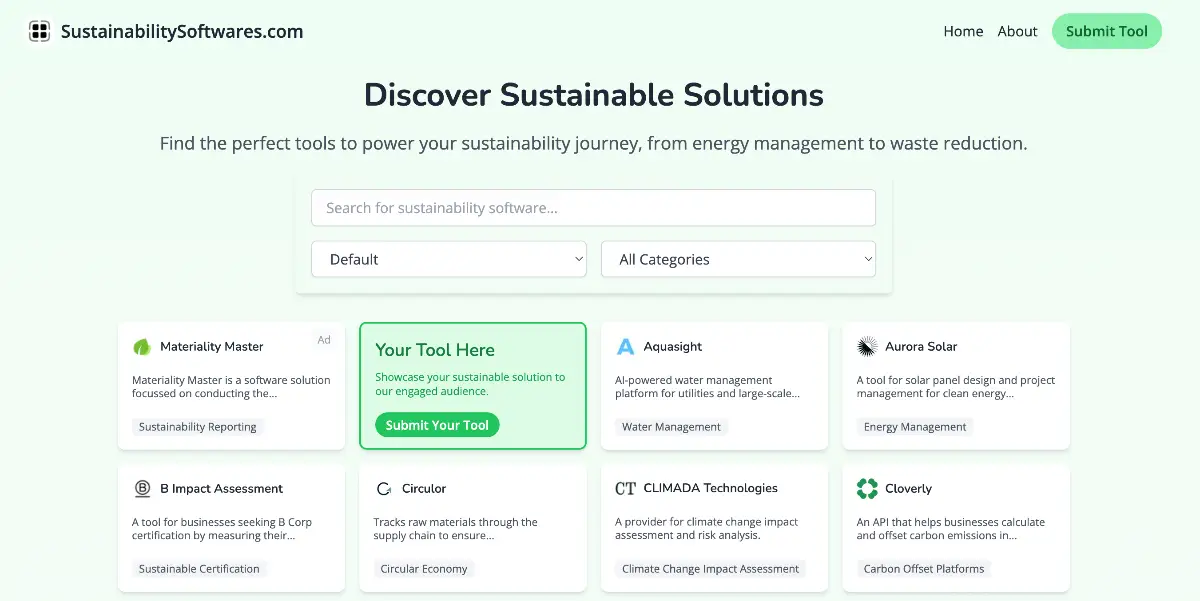 SustainabilitySoftwares product image