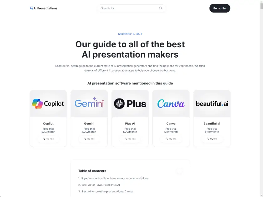 AI Presentation Makers product image