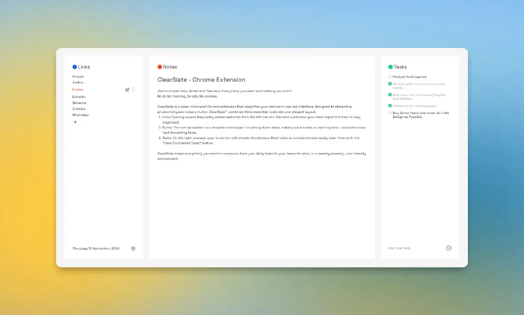 ClearSlate product image