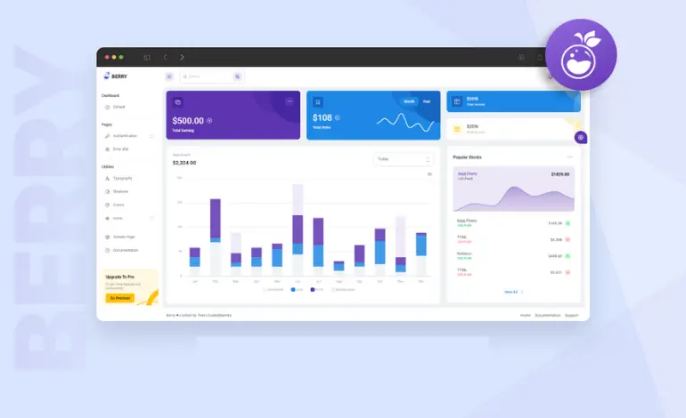 Berry Dashboard Template product image