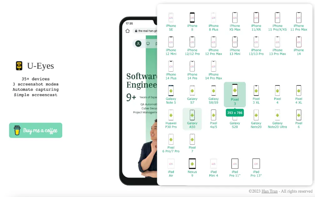 U-Eyes:Mobile Device Simulator product image