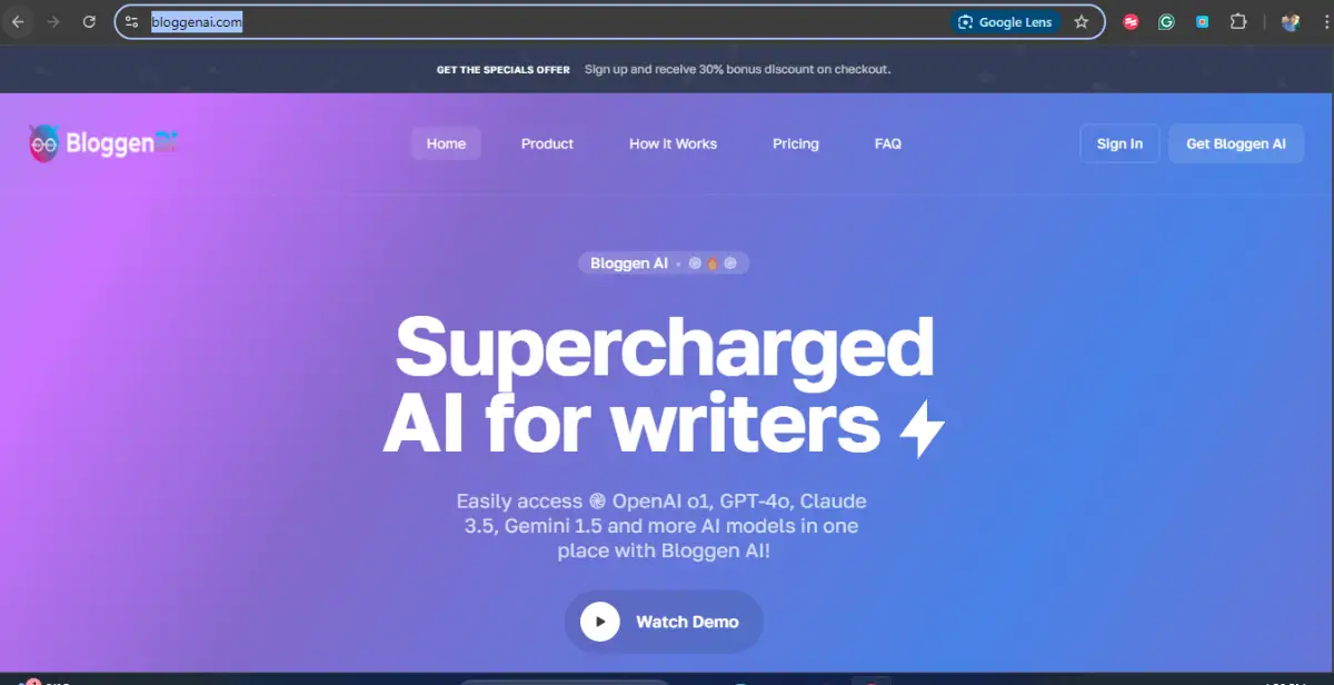 Bloggen AI product image