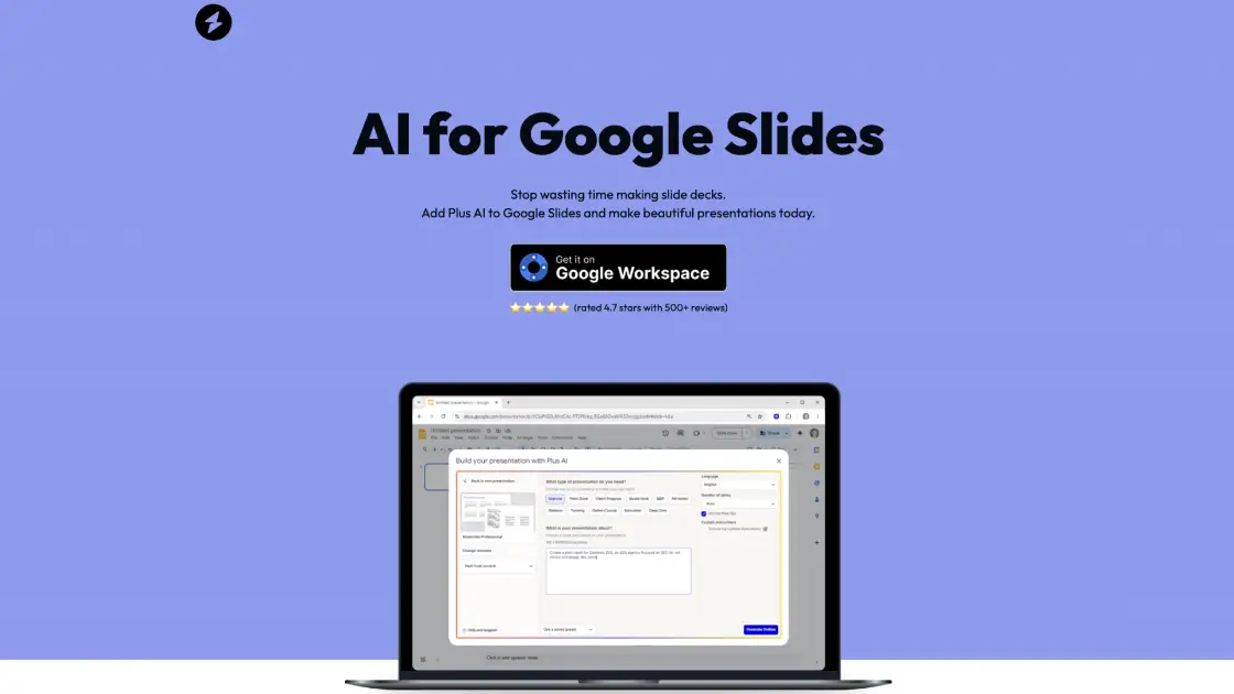 AI for Google Slides product image