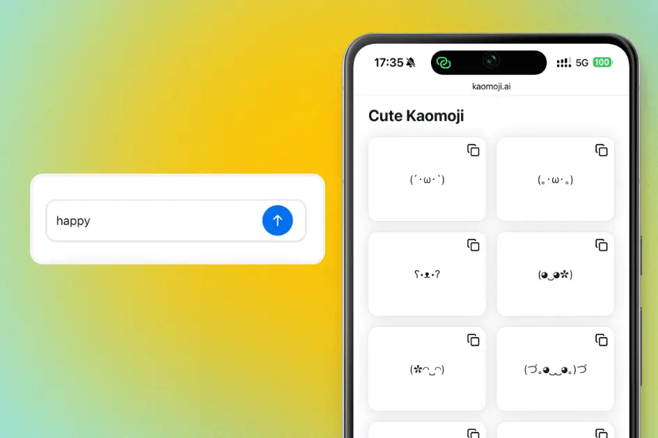 kaomoji product image