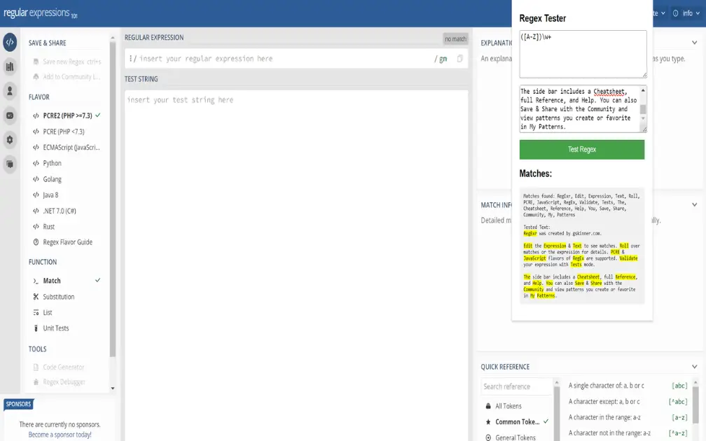 Regex101 Chrome Extension product image