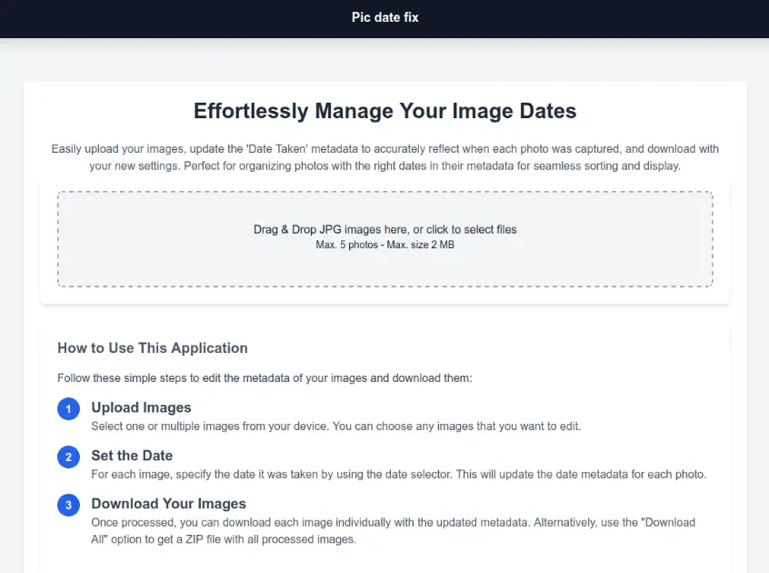 PicDateFix product image