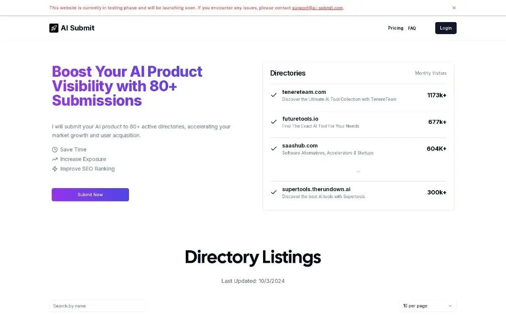 AI Submit product image