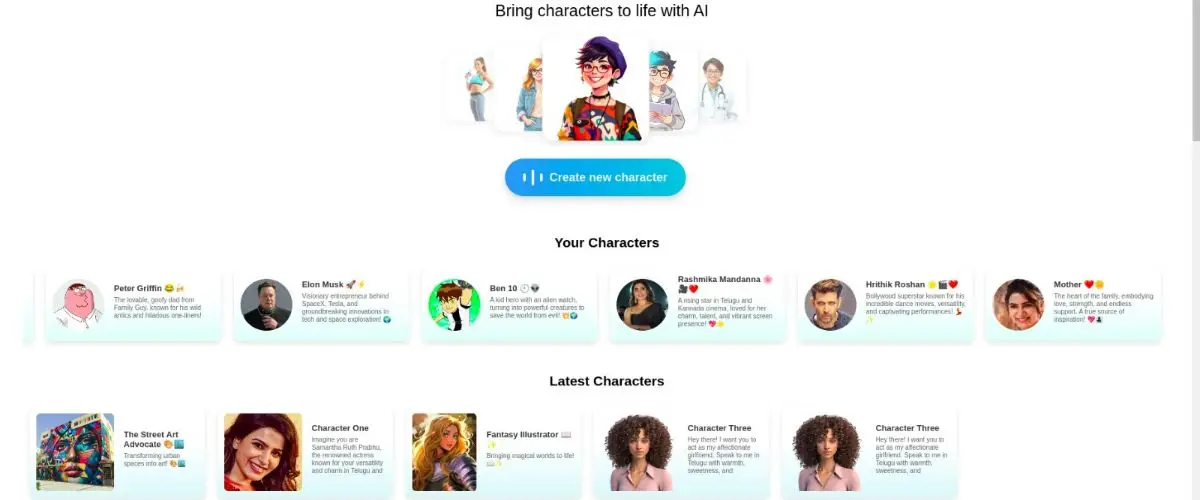 Speaking character ai product image
