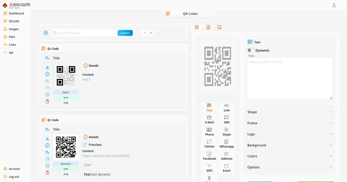 QR Code generator product image