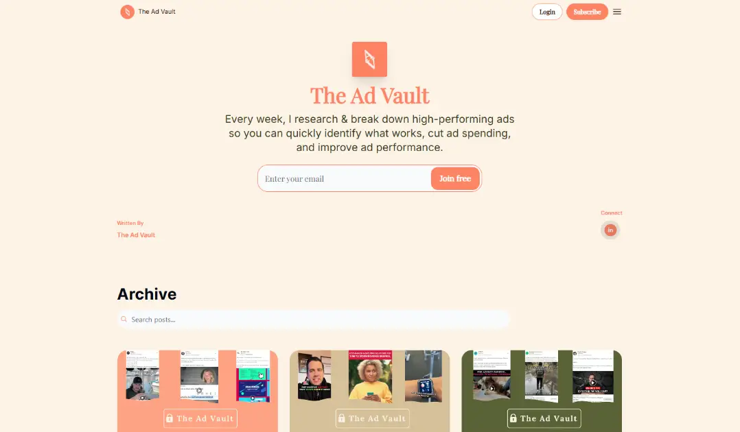 The Ad Vault product image