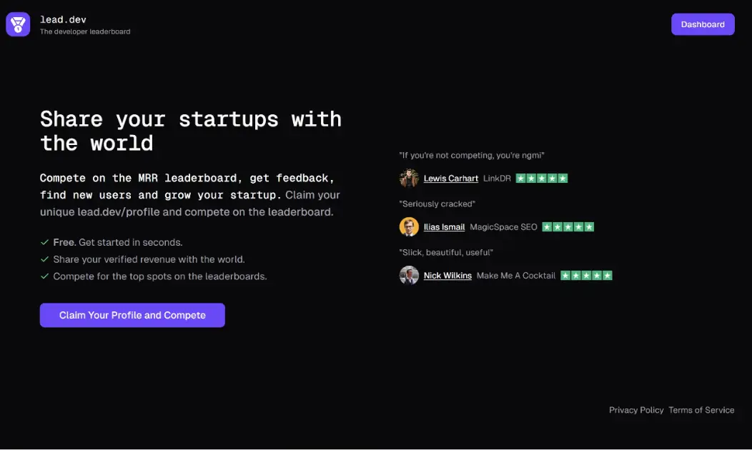 lead.dev product image