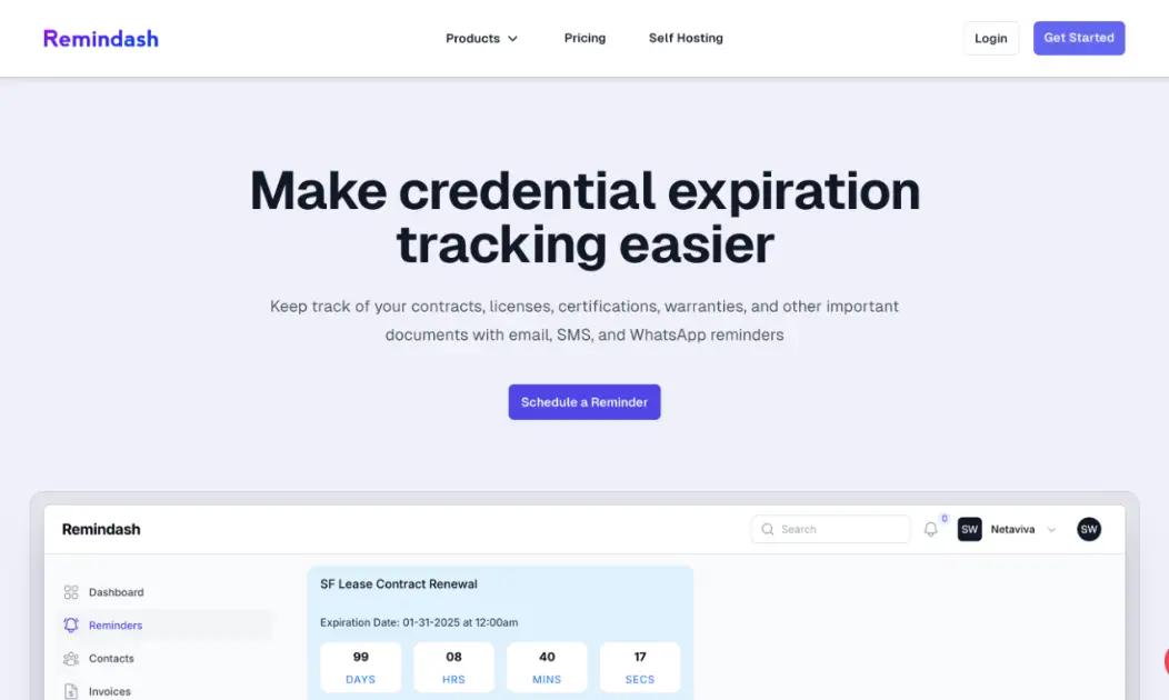 Remindash product image