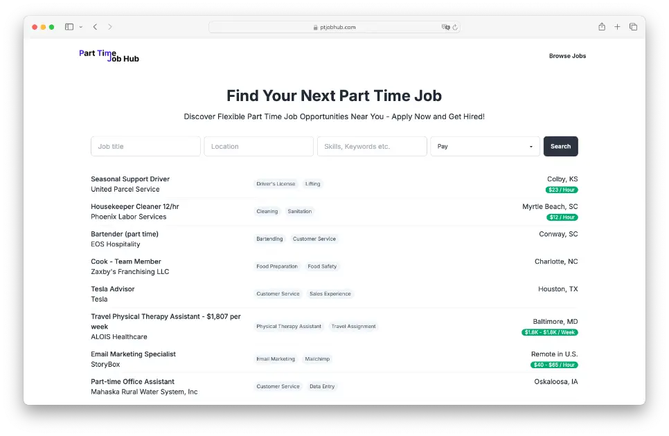 PT Job hHub product image