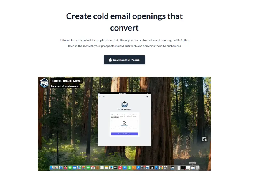 Tailored Emails product image