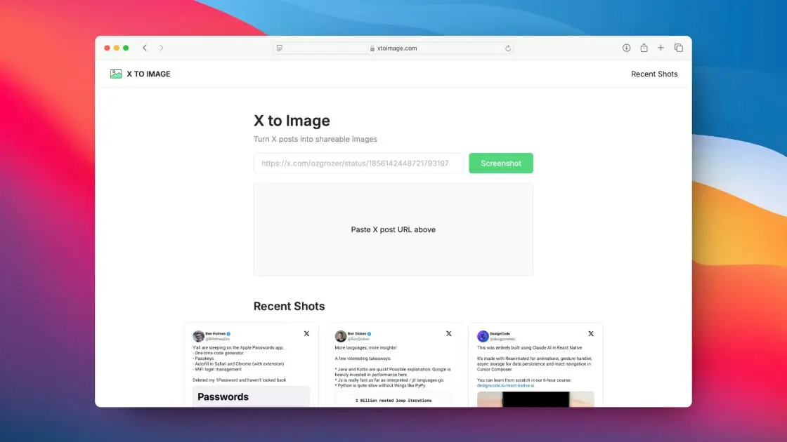 X to Image product image