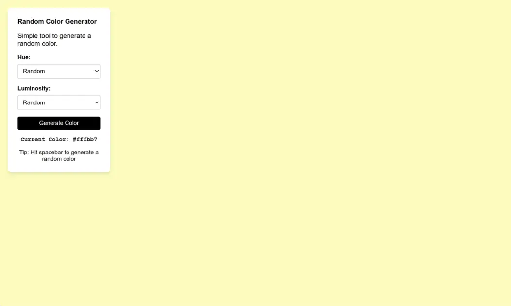 Random Color product image