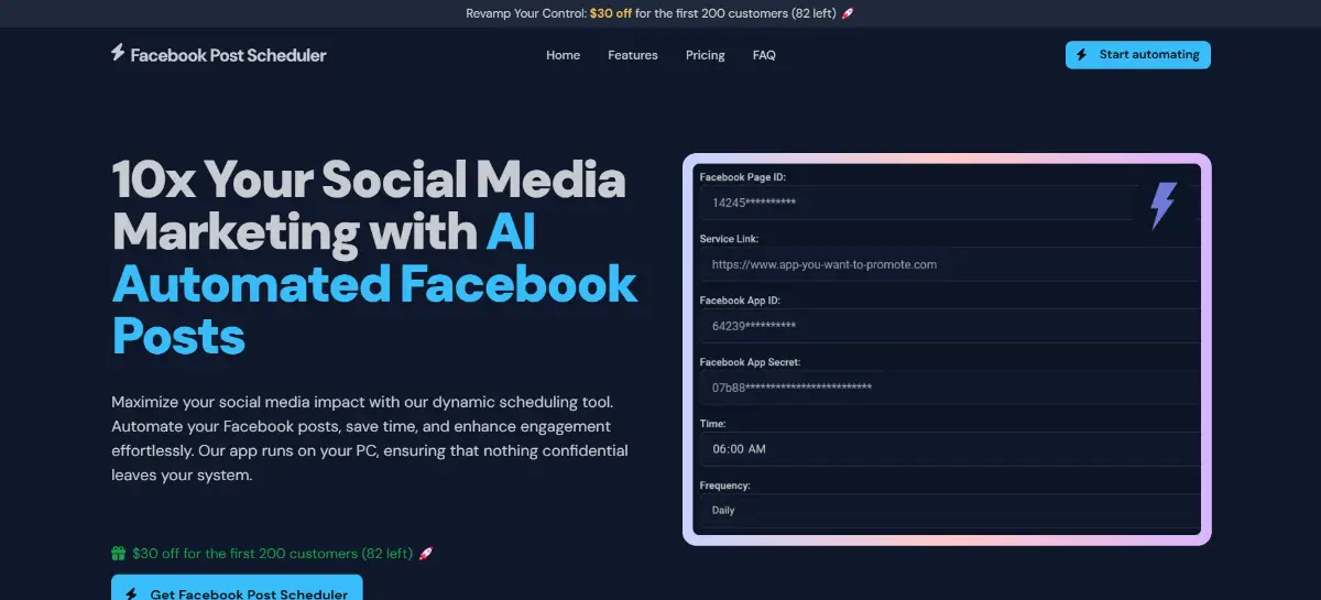 Facebook Post Scheduler product image
