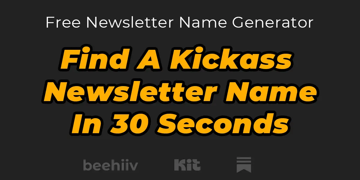 AI Newsletter Name Generator product image