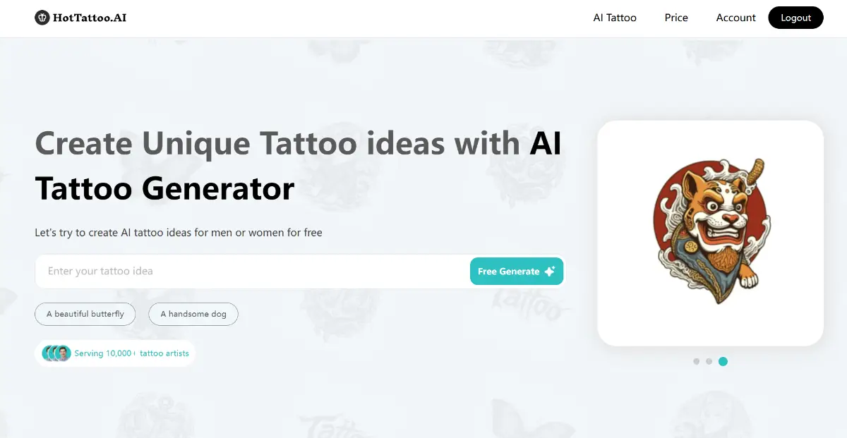 HotTattoo AI product image