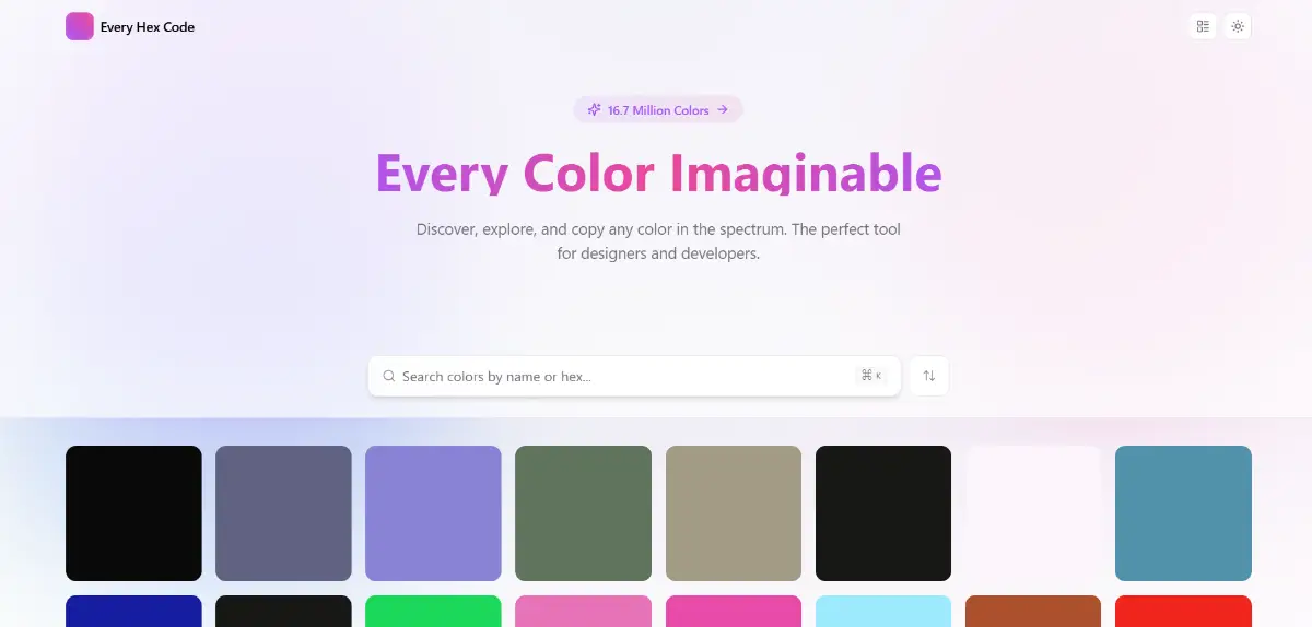 EveryHexCodes product image